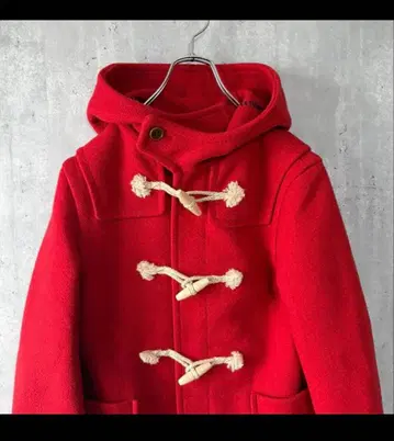 역시 귀여운 홈스펀 헤비 멜톤 롱 더플 코트 새상품급!