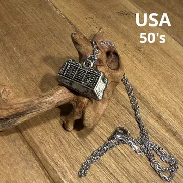 USA 빈티지 50's 참 목걸이 로카빌리 주크박스