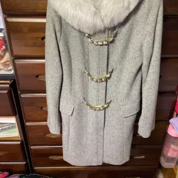 Rady 그레이 더플 코트 퍼 포함