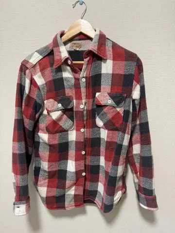 DUBBLEWORKS 체크 무늬 플란넬 셔츠 사이즈 38