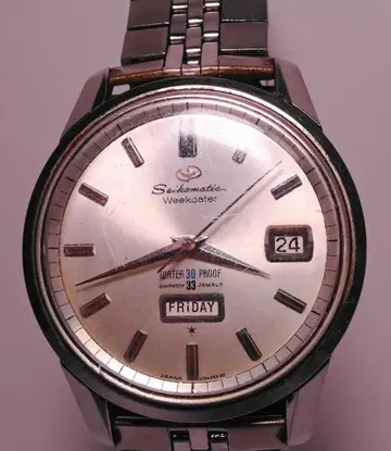 동품 1963 빈티지 33석 SEIKO MATIC 자동 와인딩 5606