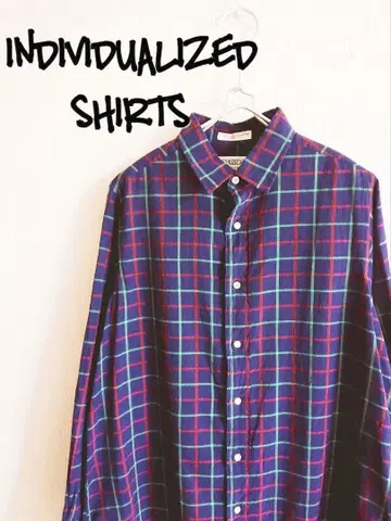 D221273 INDIVIDUALIZED SHIRTS 체크 긴팔 셔츠