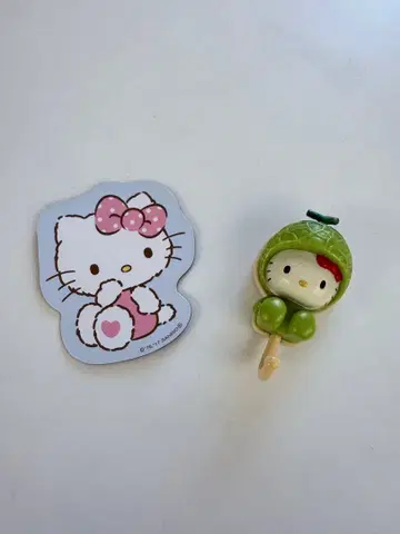 헬로키티 낫짱 멜론 마그넷 2개 세트 후르츠