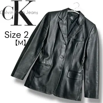 캘빈클라인 램 가죽 테일러드 자켓 사이즈 2