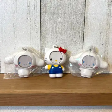 산리오 가챠가챠 사진 프레임 마스코트 헬로키티 시나몬 세트