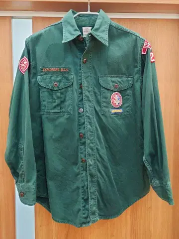 구제 의류 보이 스카우트 셔츠