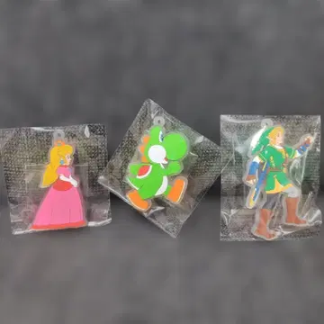 닌텐도 스토어 러버 키링 피치 공주 요시 링크 3개 세트