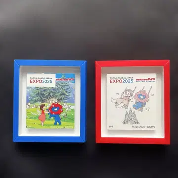 EXPO2025 하이디 x 미야쿠미야쿠 미니 프레임 마그넷 2점