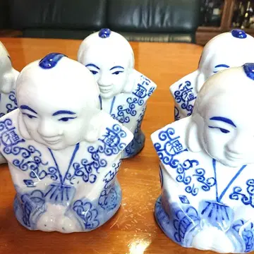 인형 도자기 5개