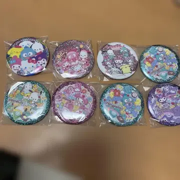 산리오 BIG 캔뱃지 8개 세트, 쿠로미, 시나몬, 키티 외