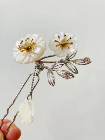 [ 새상품급 ] 헤어콤 기모노 브라이덜 결혼식 벚꽃