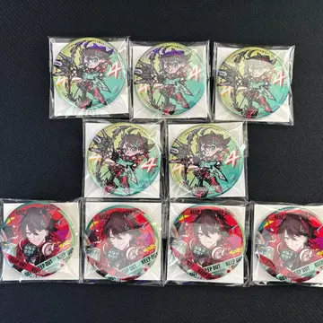 NIJISANJI Stun Mode 글리터 캔뱃지 사에구사 아키나