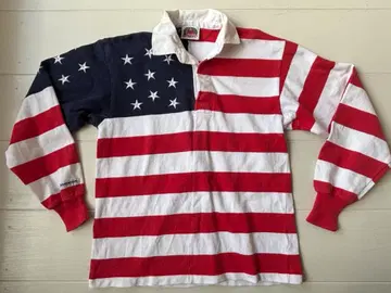 캐나다제 새상품급 BARBARIAN 라거 셔츠 M 사이즈 티셔츠 성조기