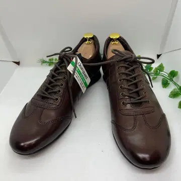 미사용품 Mr.JUNKO 브라운 천연 가죽 탈취 워킹 비즈니스 신발