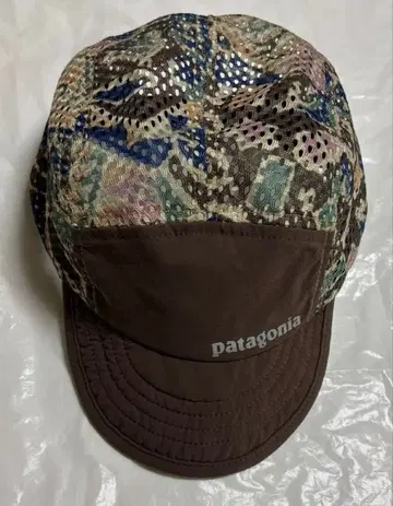 파타고니아 덕빌 캡 카모플라주 패턴 브라운 계열 모자 러닝 경량