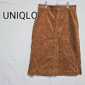 UNIQLO 브라운 코듀로이 타이트 스커트
