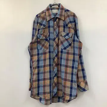 Montgomery 몽고메리 긴팔 셔츠 체크 무늬 60s 70s