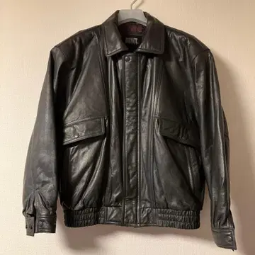 [ 90s ] DURANTE 가죽 자켓 충전솜 다크 브라운 사이즈 L