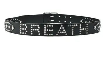 BREATH STUDS LOGO BELT BLACK x BLACK 벨트