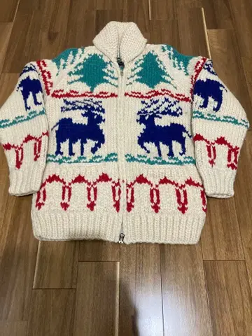 kanata 50's vintage 울 코위찬 니트 kanata 루돌프