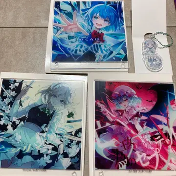 동방project DAISO 굿즈 세트 레밀리아, 사쿠야, 치르노