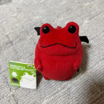프로그 스타일 볼 체인 부착 봉제 인형 마스코트