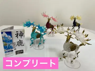 공상생물도감II 신록 사계절채색사슴 컴플리트 총 4종 리플렛 포함