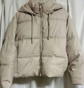 ZARA 자라 인조 가죽 퍼퍼 자켓 다운