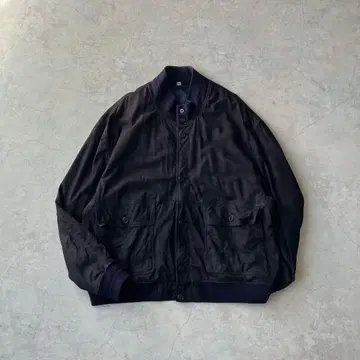 90s Euro Vintage A-1형 발스타 스웨이드 가죽 자켓