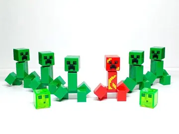 레고 크리퍼 폭발 크리퍼 슬라임 미니 피규어 마인크래프트