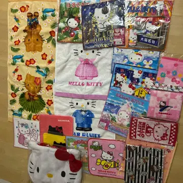 키티 일광화상 하와이 고토치 롯폰기 손수건 웨딩 타월 미개봉