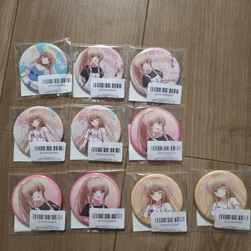 옆집 천사님 시이나 마히루 FAM 복권 캔뱃지 세트