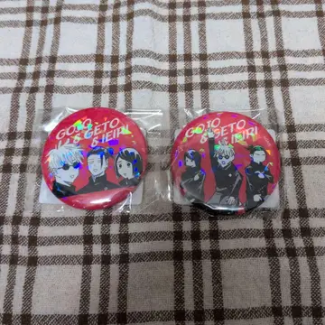 주술회전 올스타 캔뱃지 고죠 게토 이에이리 세트