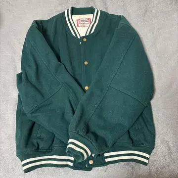 버드와이저 바시티 자켓 다크 그린