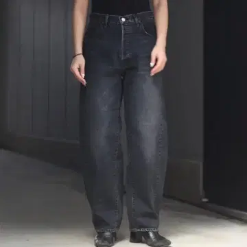 ssstein TWIST SEAM VINTAGE DENIM JEANS