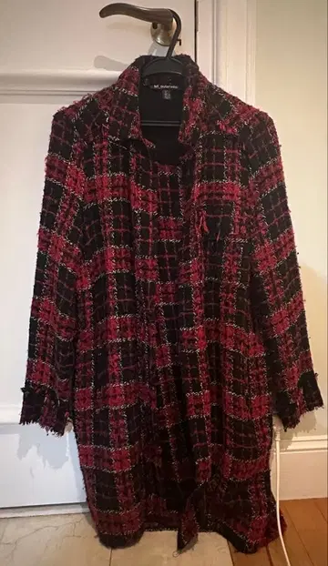 trf_outerwear 체크 롱 코트