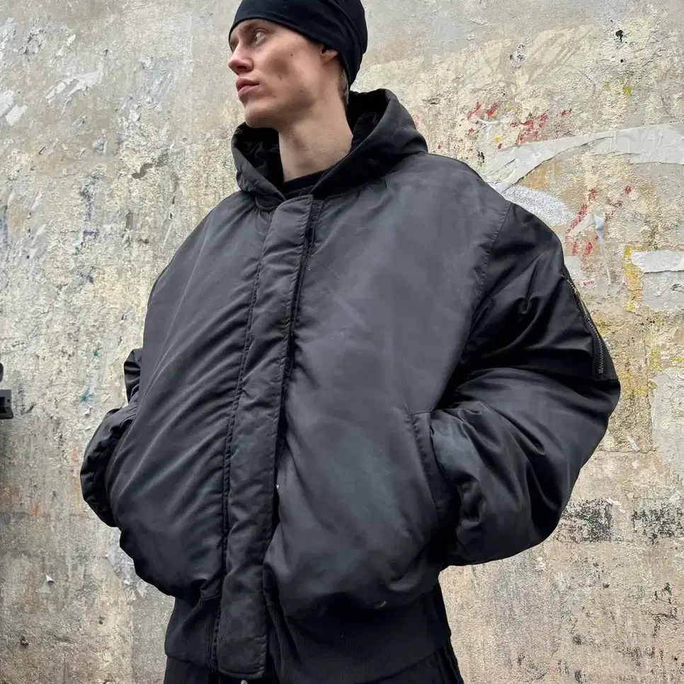 NO/FAITH STUDIOS ASTRO FUR BOMBERJACKET！ L No Face Studio Astro