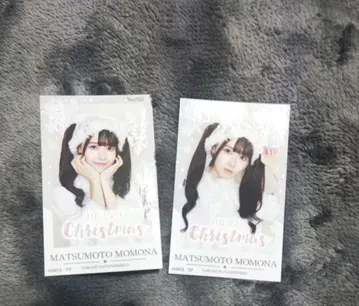 타카네노 나데시코 마츠모토 모모나 미니 사진 화이트 산타 세미 컴프