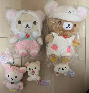 코리락쿠마의 딸기 없는 하루 봉제 인형 5세트