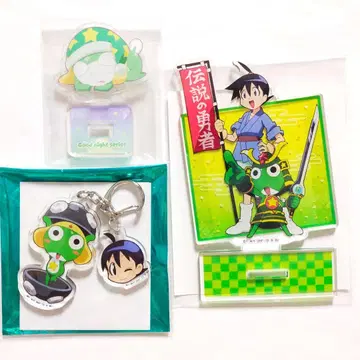 개구리 중사 케로로 Amo Crepe 아크릴 스탠드 키링 치비케로