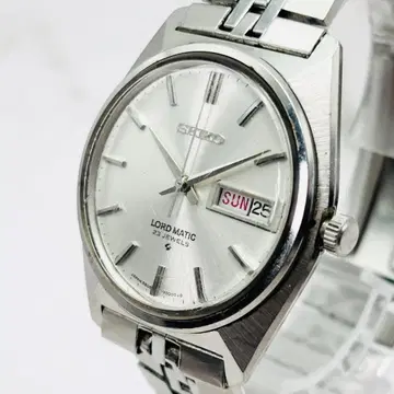 작동 SEIKO 로드매틱 23석 자동 태엽 남성용 손목시계