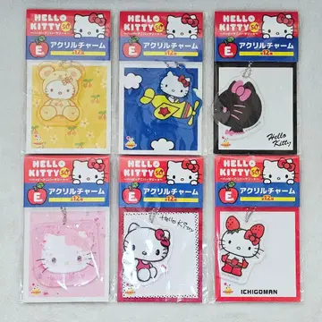 Happy 복권 헬로키티 50주년 아크릴 참 6종