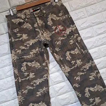 [도둑 일기] 밀리터리 카고 팬츠 [일본풍 카모 패턴] P-50554