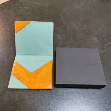 abrAsus 접이식 지갑 오렌지/그린