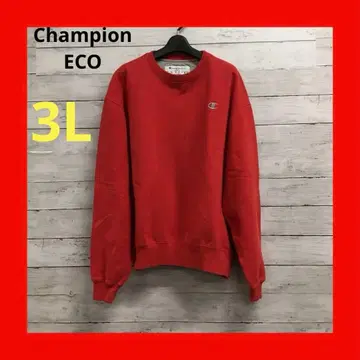 챔피온 에코 긴팔 속기모 트레이닝복 남성용 2XL RED