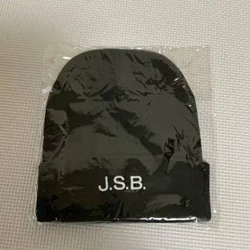 J.S.B. 니트 모자 블랙 미사용 새상품