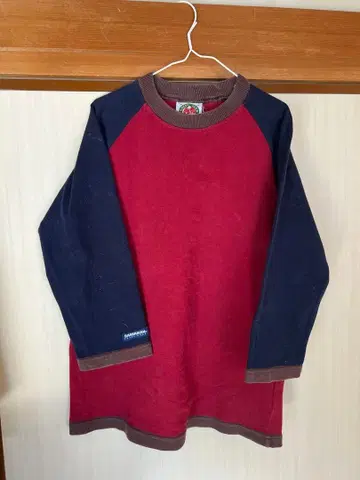 바바리안 라거 셔츠 7부 기장 빨간색 네이비 긴팔 티셔츠