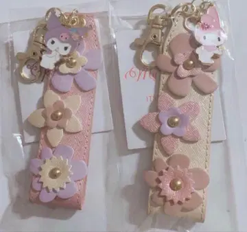 [ 미사용 새상품 ] 이츠데모 산리오 콜라보 키 스트랩 2개 세트