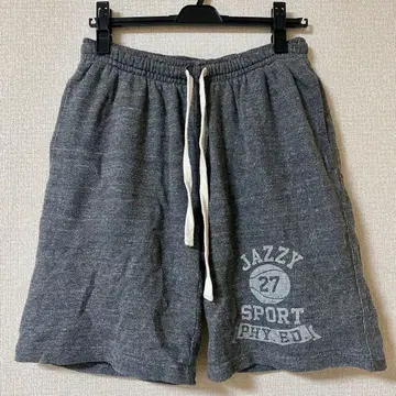 JAZZY SPORT 남성용 M 그레이 하프 팬츠