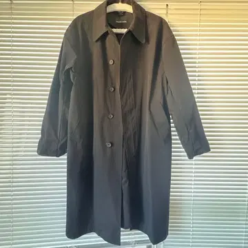 NUMBER (NINE) 블랙 롱 발마칸 오버코트